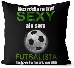 Vankúš Sexy futbalista (Veľkosť: 40 x 40 cm)