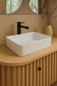 Erga Belle, umývadlo na dosku 480x370x130 mm, biela lesklá, ERG-V03-YT-038-WH