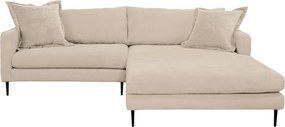 XXXLutz ROHOVÁ SEDAČKA, textil, krémová P & B - Sedačky - 002330003404