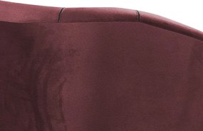 Trojmiestna pohovka Olivio, vínová zamatová látka