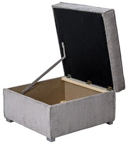 Tmavomodrý taburet SMART COSARO s úložným priestorom 65x65 cm