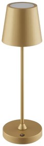 Brilliant - LED nabíjateľná stmievateľná dotyková stolná lampa ELORA LED/2,5W/5V 2700K IP44 zlatá