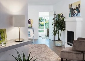 Eglo 54745 - Stolná lampa ANADIA 1xE14/40W/230V taupe/matný chróm