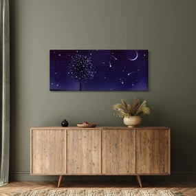 Obraz - Noc zachytená ilustrácou (120x50 cm)