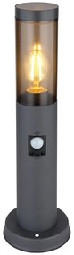 Globo 3158SAS - Vonkajšia lampa so senzorom BOSTON 1xE27/15W/230V 45 cm IP44