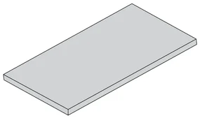 Laminovaná polica pre ELEMENT SYSTEM, 1200 x 200 mm, sivá