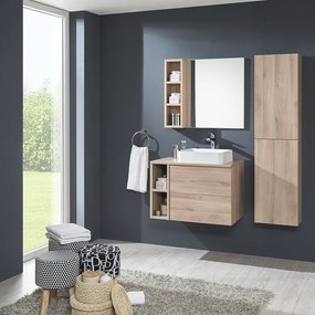 Mereo, Mereo Aira, kúpeľňová skrinka 170 cm vysoká, pravé otváranie, Multidecor, Dub Bardolino, MER-CN794PNDBAR