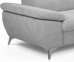 Trojsedák Gisele, svetlo šedá látka