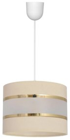 Helam Luster na lanku HELEN 1xE27/15W/230V krémová W-0801/1 EC+GO+MAT