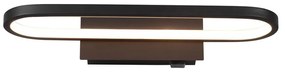 Matne čierne LED nástenné svietidlo (dĺžka 40 cm) Gianni - Trio