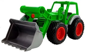 LEAN TOYS Traktor so zeleným prívesom