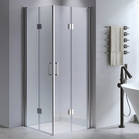 BPS-koupelny Štvorcový sprchovací kút ZES KZ1290B 90x90 chróm/transparent - bez vaničky