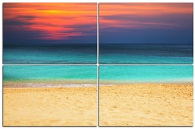 Obraz na plátne - More pri západe slnka 143E (120x80 cm)