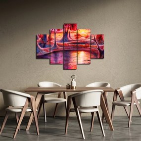 Obraz čarovného lesa (150x105 cm)