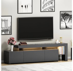 TV stolík/skrinka Belize (antracit). Akcia -18%. Vlastná spoľahlivá doprava až k Vám domov. 1088412