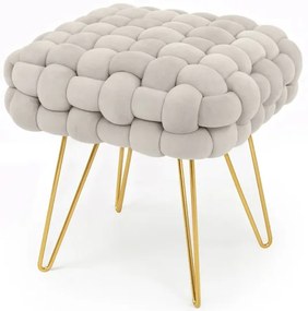 Taburetka DOTTY krémová