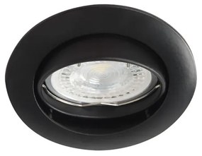 KANLUX VIDI zapustené flexibilné stropné bodové svetlo, 1xGX5,3, 50W, 8cm, okrúhle, čierne