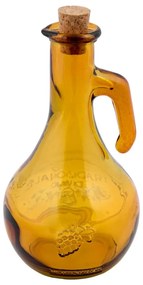 Žltá fľaša na ocot z recyklovaného skla Ego Dekor Di Vino, 500 ml