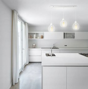 LED stropná závesná lampa s nastaviteľnými E27 káblami