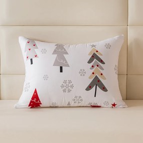 Obliečka na vankúš z mikrovlákna JINGLE 70x90 cm, biela