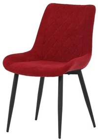 Autronic -  Jedálenská stolička DCL-218 RED2 červená látka, čierny kov