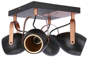 Bodové svietidlo ANICA 4xE14/40W/230V čierna/medená