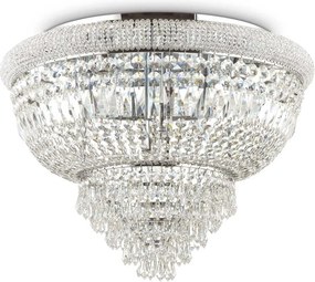 Prisadené stropné svietidlo Ideal Lux Dubai PL24 Cromo 243566 E14 24x40W IP2