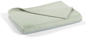 Zelená bavlnená prikrývka na dvojlôžko 240x260 cm Lines - Mijolnir