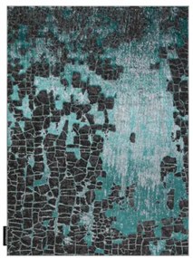 Koberec DE LUXE 2079 Vintage - štrukturálny - zelený / antracit