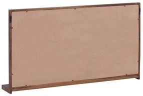 furniture-nabytek.cz - Masivní koupelnové zrcadlo Sydney dark I z akácie, lakované, hnědé – 105×60 cm