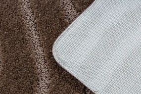 Sada kúpeľňových koberčekov SUPREME WAVES vlny, hnedá