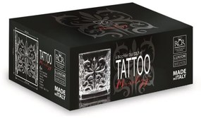 RCR TATTOO POHÁR NA WHISKY 340ML SADA 6 KS