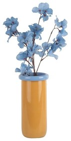 Sklenená váza v horčicovej farbe (výška 30,5 cm) Plegado – PT LIVING
