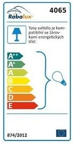 Stojaca lampa Rabalux Action 4065 matný chróm / biela