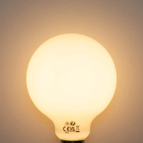 Sada 5 ks Stmievateľná LED žiarovka E27 opálové sklo G95 5W 450lm 2200K