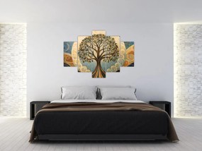 Obraz – Strom života a špirály (150x105 cm)