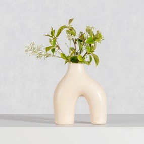 Váza Unico 18cm beige