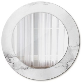 Okrúhle ozdobné zrkadlo Biely mramor fi 50 cm
