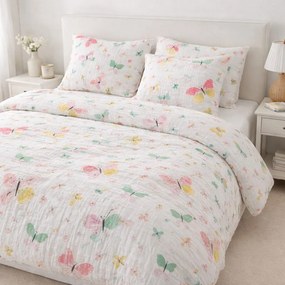 Mušelínové obliečky Butterfly Color  140x200cm+90x70cm TiaHome