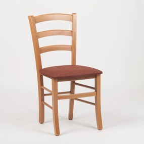 Stima stolička PAYSANE s čalúneným sedákom Vyberte odtieň ->: Dub, Vyberte látku ->: LUX Bronzová 11