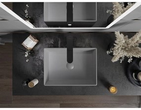 Mexen Goya, umývadlo na dosku 45 x 32 cm, svetlá šedá matná, 22184561