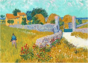 Obraz - Vincent van Gogh, Farmhouse in Provence, reprodukcia (70x50 cm)