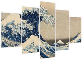 Obraz - Katsushika Hokusai, Under the Wave off Kanagawa, reprodukcia (150x105 cm)