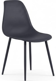 Jedálenská stolička OSAKA plastová, antracitová