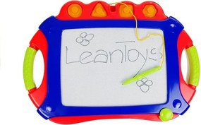 LEAN Toys Magnetická tabuľa Modrý slovník Pečiatky