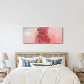 Obraz červeného dymu (120x50 cm)