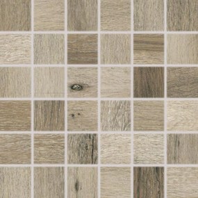 Mozaika Rako Saloon tmavo hnedá 30x30 cm mat DDM06748.1