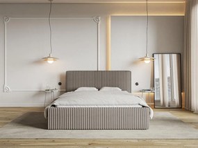 Manželská posteľ 180 cm Tulia 180  (béžovosivá + čierna). Akcia -18%. Vlastná spoľahlivá doprava až k Vám domov. 1100272