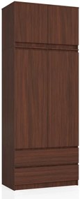 Skriňa s nadstavcom S 90 cm 2D 2SZ CLP wenge