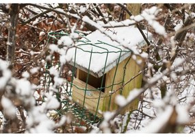 Vtáčia búdka z borovicového dreva pre muchára sivého Esschert Design, výška 33,3 cm